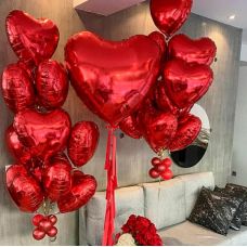Шарики сердца на 14 февраля