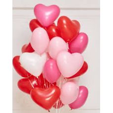 Воздушное облако из 21 сердца