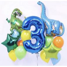 Кульки Діно з цифрою