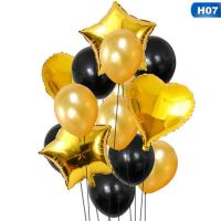 Воздушная связка шариков  на день рождения "Золото"