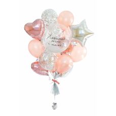 Облако воздушное нежно-розовое