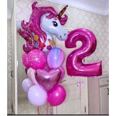 Шарики гелиевые для ребенка "Единорог"