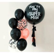 Воздушные шарики с черным гигантом