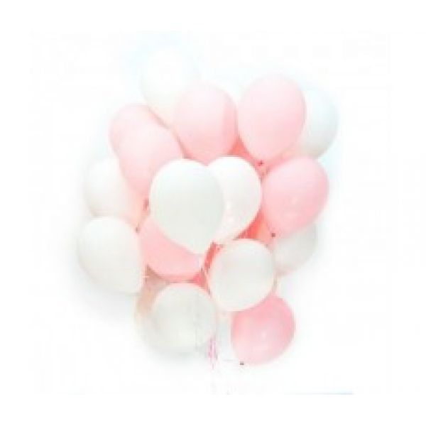 Розово-белое облако  из 20 шаров