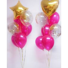 фонтаны на день рождения Девушки  малиновые