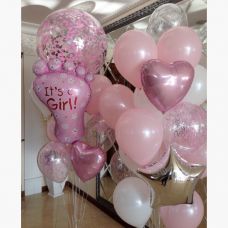 Большая воздушная композиция " Это девочка"