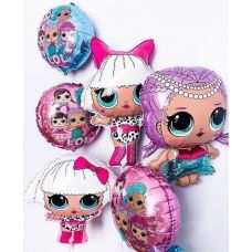 Воздушная композиция из фольгированных " Лол"