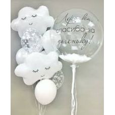 Повітряні кульки на випіску дівчинки