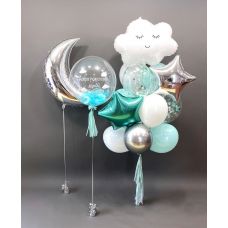 Шарики на выписку мальчика