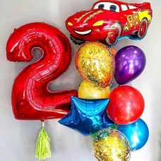 Сет "тачки" с цифрой