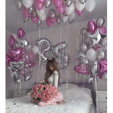 100 повітряні куль з цифрами