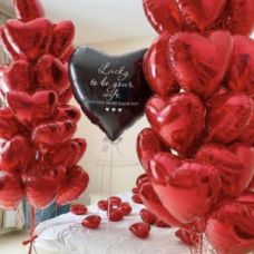 Оформление на 14 февраля 51 сердце