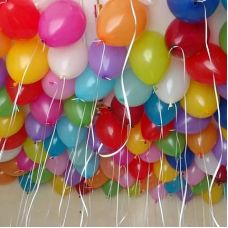 шары цветные под потолок 50 шт